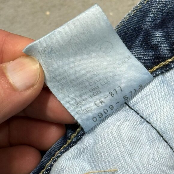 EDWIN Tokyo Jeans Made in Japan French Baggy Denim Blue Cotton 34x33 - Picture 6 of 9